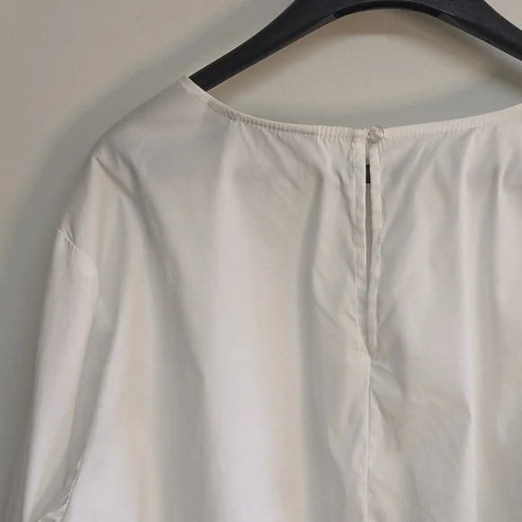 Halogen Ruffled Boxy White Top Size XL - Picture 11 of 12